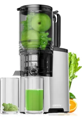 Jc-45 Canoly Cold Press Juicer 5.4 Inch Extra Large Feed Chute Fit Whole Fruits&vegetable