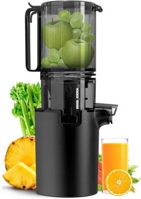 Je-68 Canoly Masticating Juicer Machines 5.3 Inch Slow Cold Press With Larger Feed Chute 350w