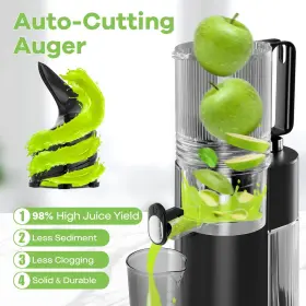 Je-73m-ab Canoly Cold Press Juicer 6.1 Inch Wide Feed Chute Juicers With 350w Power Motor Slow Mast #3