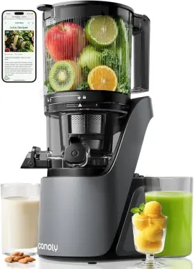 Canoly Vcj-110 Juicer Machines With 5.8 Inch Large Chute 2-in-1 Cold Press