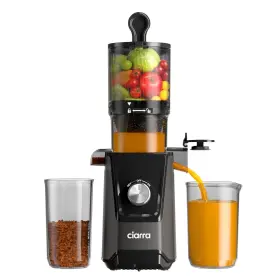 Casj046-g Ciarra Cold Press Juicer - 4.3 Inch Xl Feed Chute Quiet Motor 406oz Bpa-free Ma