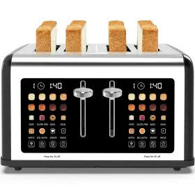 B0dzy2rg4n Clixane 4-slice Toaster Touch Screen Stainless Steel Digital Timer 8 Shade Settings