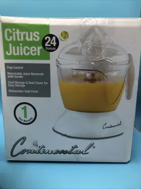 Ce22661 Continental Electric 24 Oz Citrus Juicer - White Open Box Used #2