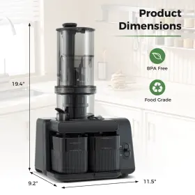 Hcst05456 Costway Cold Press Juicer Machine Professional Slow Masticating With Reverse Button #2