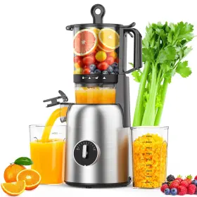 Cowsar 978514424329 Cold Press Juicer Machines With 5.4 Inch Wide Feed Chute High Juice Yiel