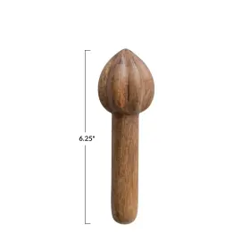 Creative Co-op 191009540687 Carved Wood Juicer Natural Kitchen Utility #3