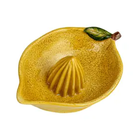 Df9810 Creative Co-op Countryside Citrus Stoneware Lemon Juicer Multicolor