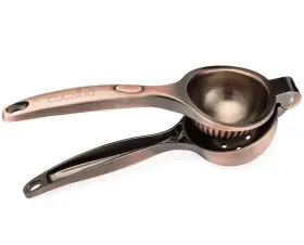 Cucisina 850135007128 Premium Copper Lemon Squeezer Citrus Juicer - Stainless Steel Lime Press Le