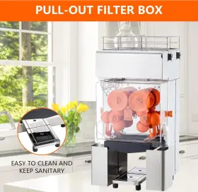 Cuisinaid 198290815173 Commercial Juicer Machine 110v Automatic Orange Feeding 20-30/m Inch Easy Clean #2