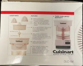 Dlc-156 Cuisinart Super Citrus Juicer Attachment Dlc-10 Series Of Food Processor #2