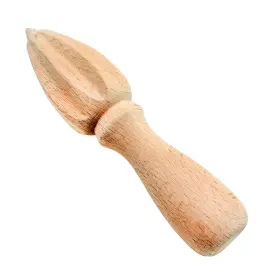 Culinary Fresh 637118113973 Beech Wood Citrus Reamer For Orange And Lemon Juicing 1 Pack