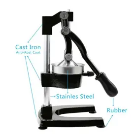 Daily Boutik 761596143211 Hand Citrus Juicers Juice Extractor - 8.66 X Black 7.09 14 #2