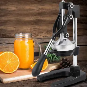 Daily Boutik 761596153135 Manual Household Fruit Juicer Pomegranate - 17 X 15 Black 6.5