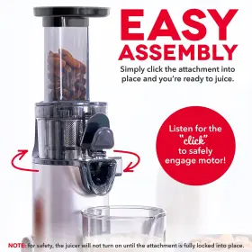 Dash 810051851724 Deluxe Compact Masticating Slow Juicer Easy To Clean Cold Press #3