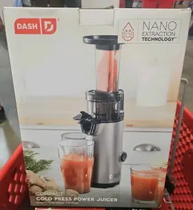 Dcsj200gbgt06 Dash New Compact Cold Press Power Juicer 130 Watts Nano Filtration Technology