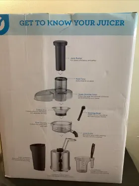 Jb001rb-b Dash Premium Juicer Extractor Stainless Steel 800 Watt High Quality New Open Box #2
