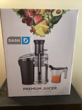 Jb001rb-b Dash Premium Juicer Extractor Stainless Steel 800 Watt High Quality New Open Box