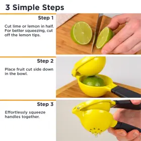 Deiss 251969621218 Pro Heavy-duty Metal Lemon Squeezer Max Juice Extraction Hand Juicer Easy Clean #3