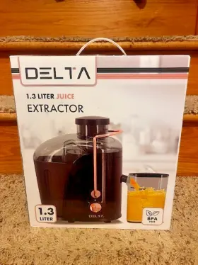 Gs-322 Delta Juice Extractor 1.3 Liter 400 Watt Matte Black With Rose Gold Design