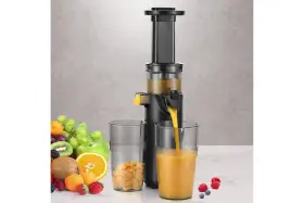 Devanti 355720070071 Slow Juicer Cold Press Fruit Extractor Vegetable Processor 130w Black