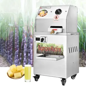 Ts2025092001 Diyarea Electric Sugarcane Juicer Stainless Steel Extractor Squeezer With Wheels Food