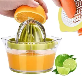 Drizom 667581695935 Citrus Lemon Orange Juicer Manual Hand Squeezer With Built-in Measuring Cup