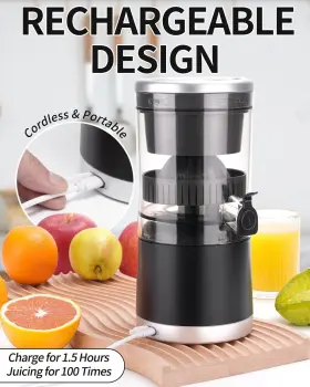 Czj002 Dusenho Electric Juicer Rechargeable - Citrus Machines With Usb Andcleaning Brush #2