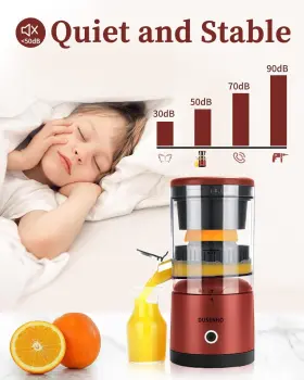 Czj004 Dusenho Electric Juicer Rechargeable - Citrus Machines With Usb And Cleaning #3