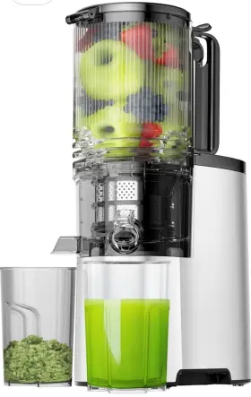12222 Eanoruus Cold Press Juicer 400w Slow Masticating With 5.4 Inch Wide Feed Chute High Yield
