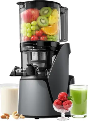 Eanoruus 711181336078 Juicer Machines 3-in-1 Cold Press With 6.5 Inch Extra Large Chute