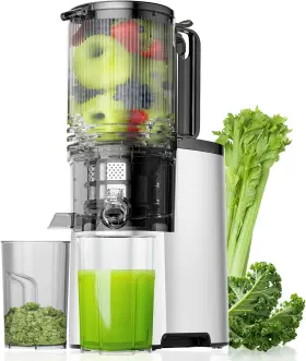 Juicer-0517 Eanoruus Cold Press Juicer 5.8 Inch Wide Feed Chute Juice Extractor Machine With 400w High