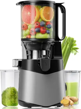 Sj-059a-m2 Eanoruus Cold Press Juicer 5.8 Inch Wide Feed Chute Juice Extractor Machine With 400w High