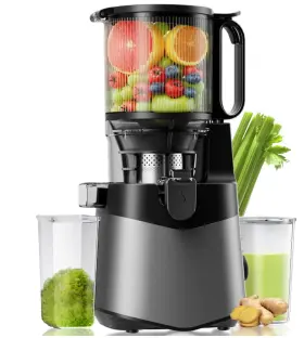 Sj-059aaa Eanoruus Cold Press Juicer 5.8 Inch Wide Feed Chute Juice Extractor Machine With 400w