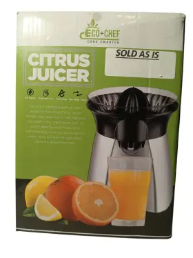 Eco Chef 041979207847 Electric Citrus Juicer Orange/lemon/lime 2-way Twist Anti-drip Easy Use