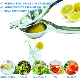 Ecojeannie 852424005013 Premium Quality Lemon Squeezer Stainless Steel With Food Grade #304 #3