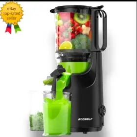 Mm-eco-5 Ecoself Cold Press Juicer 5.5 Inch Mega Mouth Self-feeding High Yield Juice Machine