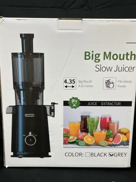 Sj-050c Ecoself Gray 200w Big Mouth 4.35 Inch Slow Juicer With Manual #2