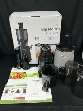 Sj-050c Ecoself Gray 200w Big Mouth 4.35 Inch Slow Juicer With Manual