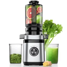 Js2306 Eilkos Cold Press Juicer With 4.41 Inch Wide Feed Chute Slow Masticating