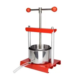 1113 Ejwox Cheese Tincture Herb Fruit Wine Manual Press - 1.6 Gallon Stainless