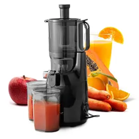 Ejx320 Elite Gourmet 717056131595 Big Mouth Whole Fruit 5.2 Inch Self-feeding Chute Cold Pres