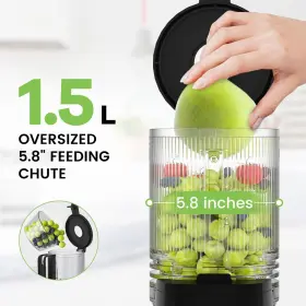 Emijok 716709280635 Masticating Juicer 350w Slow Cold Press With 5.8 Inch Extra-large Feeding #2