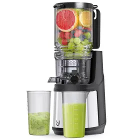 Emijok 716709280635 Masticating Juicer 350w Slow Cold Press With 5.8 Inch Extra-large Feeding