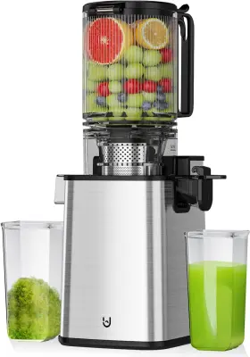 Je-60-m1 Emijok Masticating Juicer Machines 5.3 Inch Feeding Chute Supports Whole Fruits And V