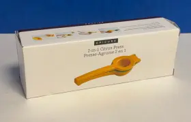 1706244 Epicure New Open Box Never Used 2 In 1 Citrus Press Lemon Squeezer Juicer