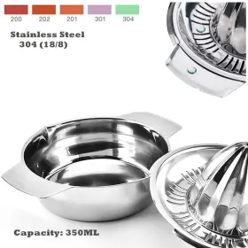 Etinslant 414825827742 Citrus Lemon Orange Grapefruit Juicer Manual Squeezer 304 Stainless Steel Rob #2