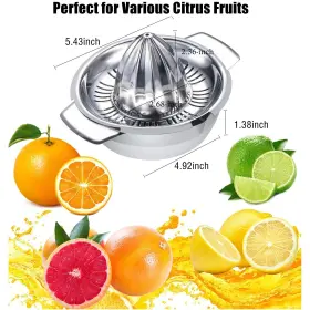 Etinslant 414825827742 Citrus Lemon Orange Grapefruit Juicer Manual Squeezer 304 Stainless Steel Rob #3