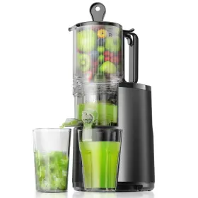 Mj001-55bl Euhomy Cold Press Juicer 5.6 Inch Extra Large Feed Chute Slow Masticating 250w