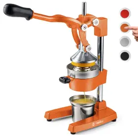 Eurolux 042796250047 Cast Iron Citrus Juicer Extra-large Commercial Grade Manual Hand Press He