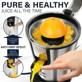 Elcj-1600sn Eurolux Premium Electric Orange Juicer Stainless Steel Citrus Squeezer #2